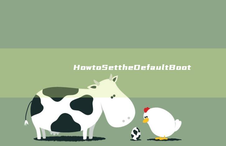 How to Set the Default Boot Order on a Lenovo Laptop: A Detailed Guide (howtosay)