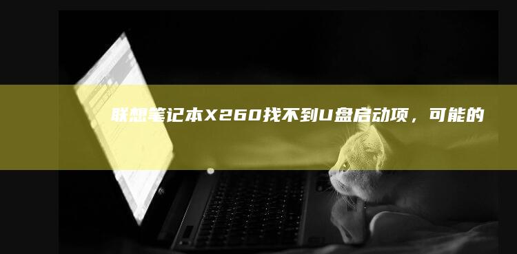 联想笔记本X260找不到U盘项,可能的原
